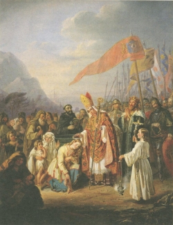 �wi�ty Henryk z Uppsali udziela chrztu