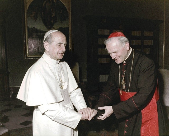 Święty Paweł VI i kard. Karol Wojtyła Święty Paweł VI i kard. Karol Wojtyła