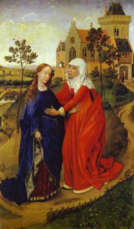 Van der Weyden: Nawiedzenie El�biety przez Maryj�