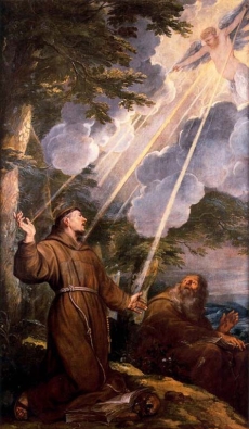 �wi�ty Franciszek z Asy�u otrzymuje stygmaty