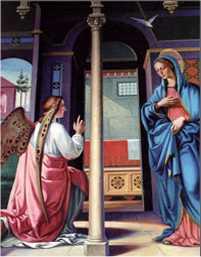 Archanio� Gabriel zwiastuje Maryi wol� Bo��