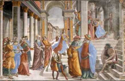 Ofiarowanie Maryi w �wi�tyni - Domenico Ghirlandaio