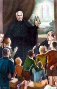 Święty Józef Manyanet y Vives w otoczeniu dzieci Święty Józef Manyanet y Vives w otoczeniu dzieci